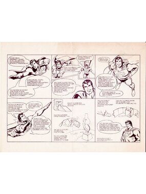 Corgi Superman City of Metropolis Instructions 1979 DC Comics Sheet